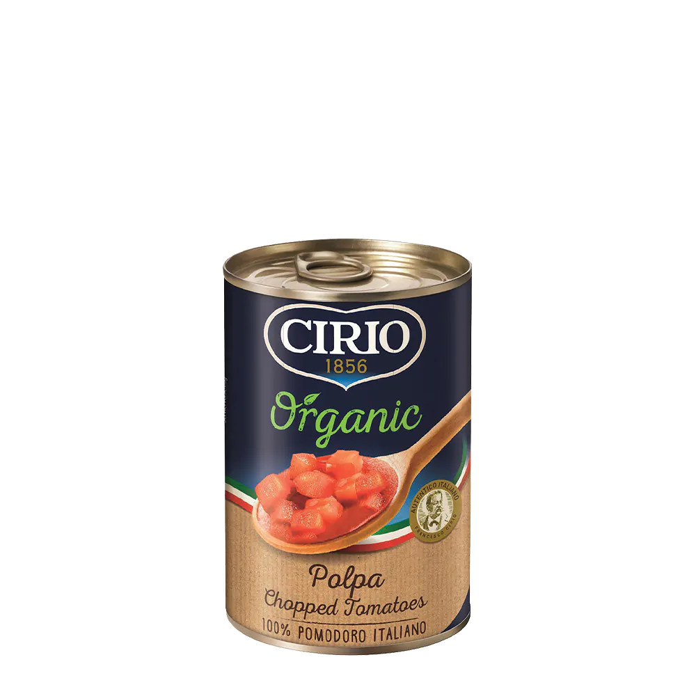 Organic chopped tomatoes Cirio 1856